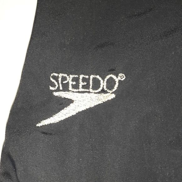 Speedo Black & Silver 1 Piece Swimsuit Size‎ 12 - Picture 2 of 5